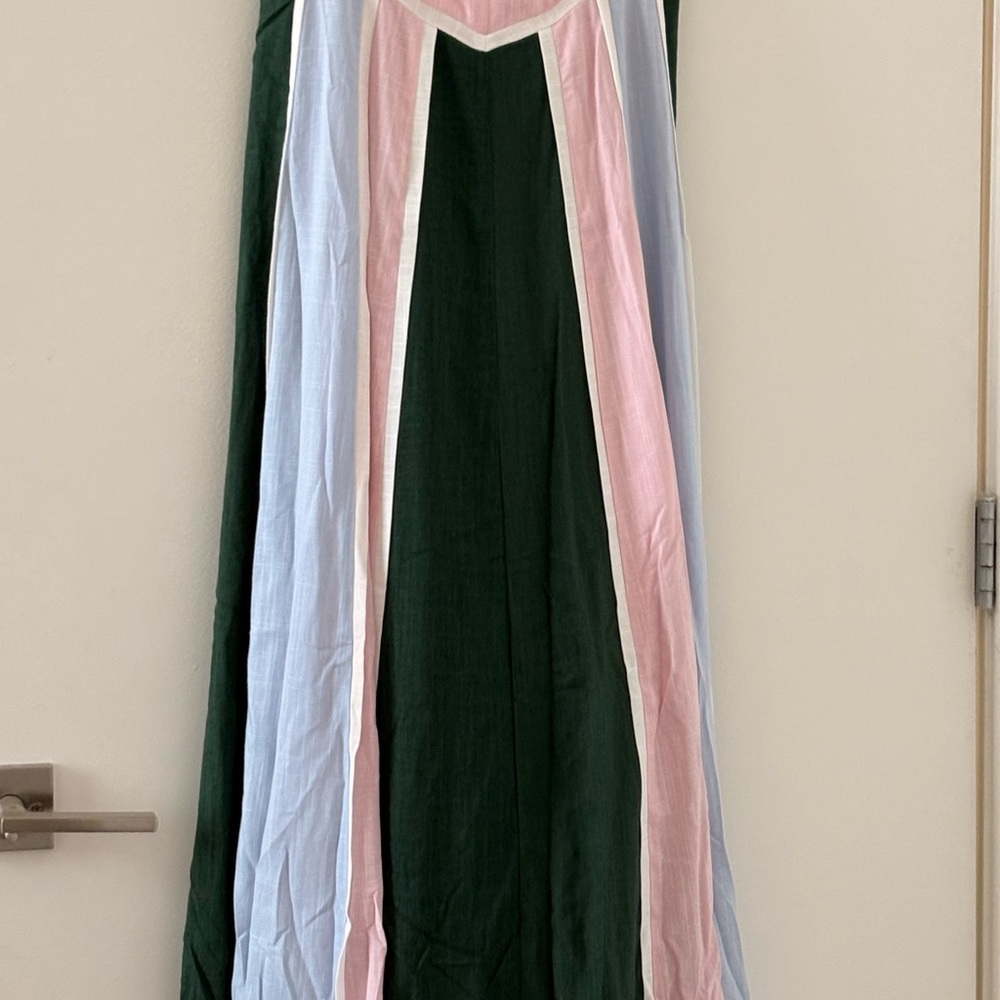 Tuckernuck Pink, Green & Blue Striped Baxter Maxi Dress - Picture 3 of 10